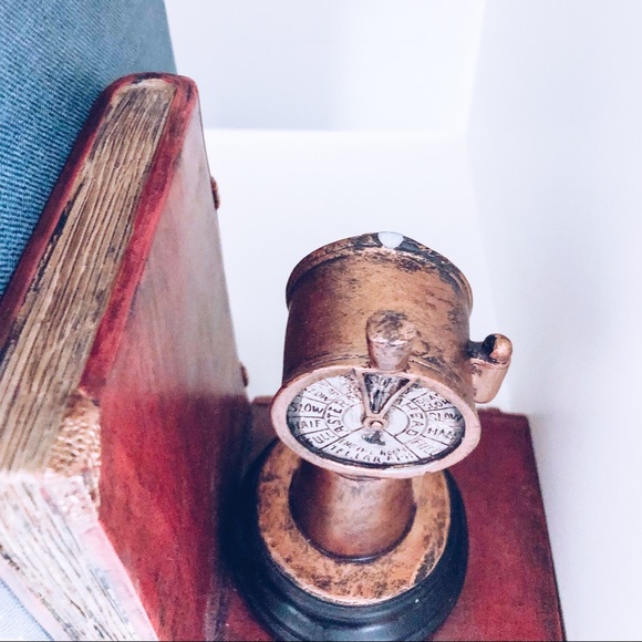 X SOLD X Decorative Telegraph Bookends - Picture 4 of 5